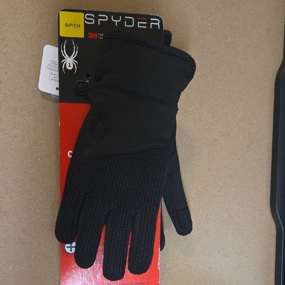 Spyder Women's Black Thermal Gloves